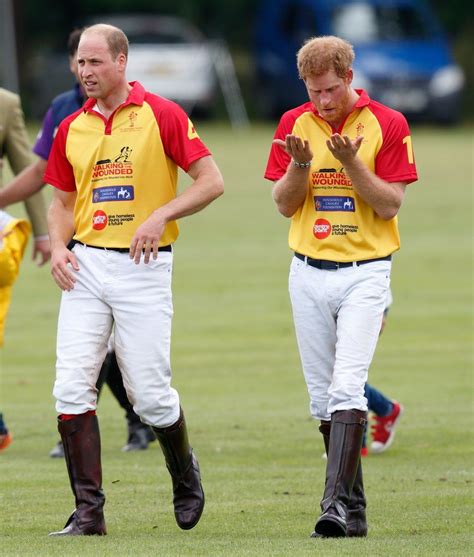 Prince Harry Gets Adorably Animated During A Charity Polo Match With Prince William Prince Harry