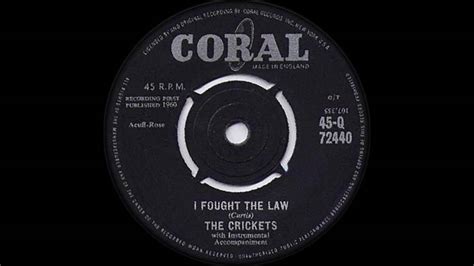 The Crickets I Fought The Law 1960 Youtube