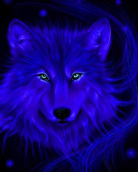 Blue Wolf Wolf Spirit Animal Wolf Love Fantasy Wolf
