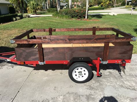 Of floor space when folded, so it can be stored just about anywhere, but unfolded, it can handle up to 1195 lb. My Harbor Freight trailer project finished! I wanted to ...