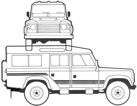 Land Rover Defender 110 Drawing