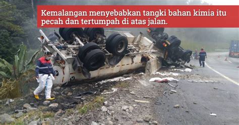 Are you see now top 10 senang ke kerja pemandu lori? Pemandu Maut, Lori Bawa Muatan Bahan Asid Terbalik