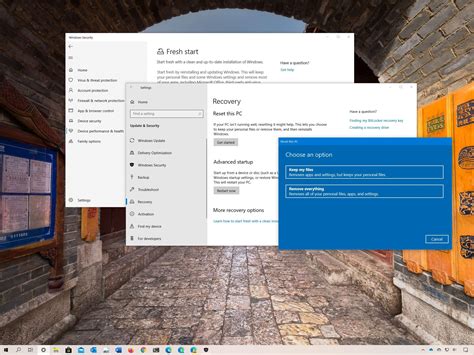 Reset Windows Settings Windows 10