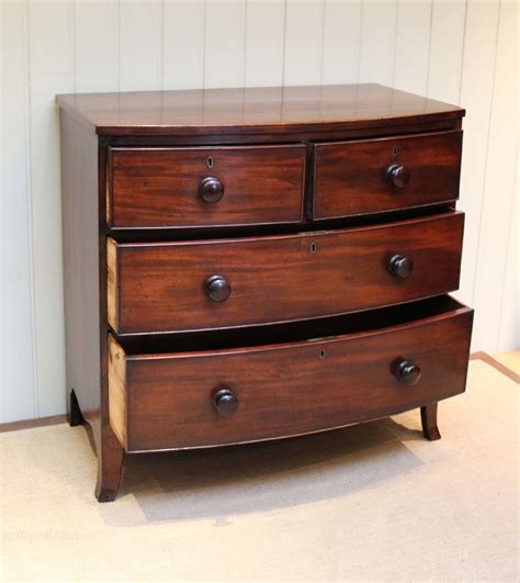 Bow Front Mahogany Chest Of Drawers Antiques Atlas