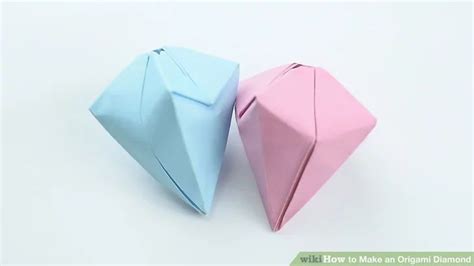 How To Make An Origami Diamond With Pictures Wikihow Origami Ball