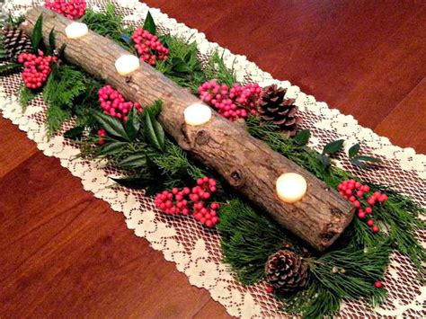 Fresh Eggs Daily Diy Yule Log Candle Holder Christmas Crafts