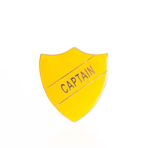 Enamel Shield Pin Badge Captain London Emblem