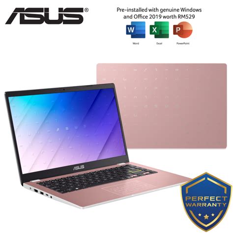 Asus Laptop Vivobook Go 14 E410k Abv227ts 14 Rose Pink Celeron