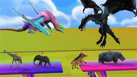 Animal Revolt Battle Simulator Giant Wyvern Dragon Vs Dinosaur Tug Of