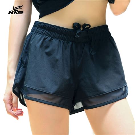 Buy Htld Gym Mesh Running Shorts Women 2 In 1 Sport Shorts Fitness Ladies