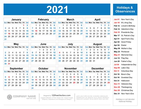January 2021 Philippine Calendar 2021 With Holidays Printable