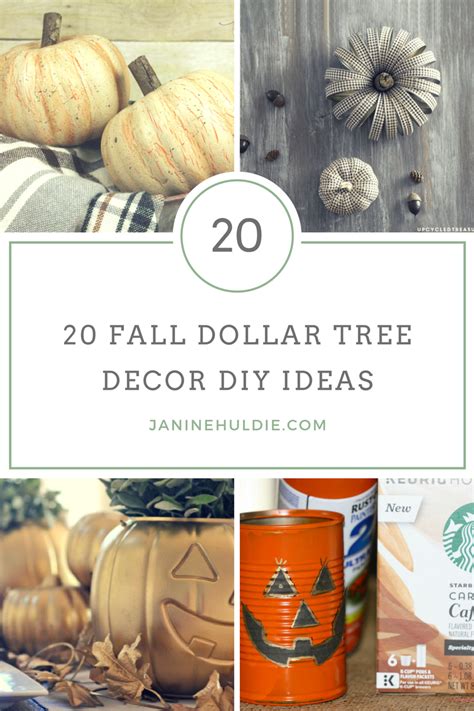 These 12 dollar store items can be had on the cheap and will allow you to update $1 mugs from dollar tree with some dollar tree nail polish. 20 Fall Dollar Tree Decor DIY Ideas - Confessions of a ...