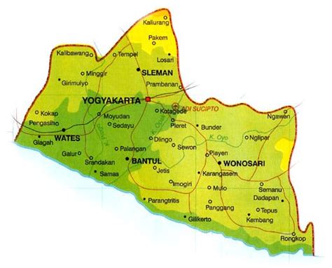 Peta Yogyakarta Lokasi Geografis Pembagian Peta Dan Tempat Wisata