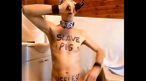 Naked Uncut Unmasked Slave Exposed In Penis Cage Drill Katheder In