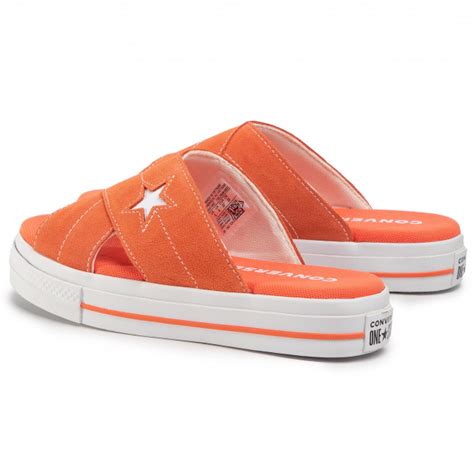 We are humans, after all, and a lil slippage is only natural (like, i'm literally just opening my car door, idk how this happened!). Pantoletten CONVERSE - One Star Sandal Slip 564146C Turf Orange/Egret/White - Alltägliche ...