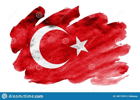 Os fundamentos da bandeira turca foram estabelecidos pela lei da bandeira turca no. A Bandeira De Turquia é Descrita No Estilo Líquido Da ...