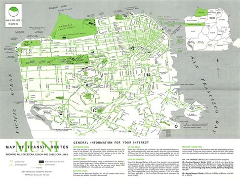 San Francisco Muni Map Of Transit Routes Showing All Stree Flickr