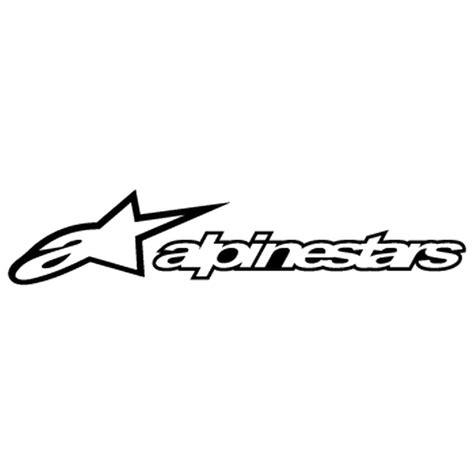 Alpinestars logo, alpinestars car logo motorcycle, motocross, angle, text png. Sticker Alpinestars logo n°3