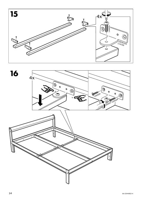 Huge library of revit, autocad, sketchup, 3ds max and other formats. IKEA NEIDEN bed frame Assembly Instruction | Page 10 - Free PDF Download (16 Pages)