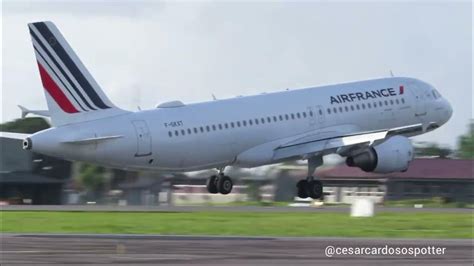 Primeiro Pouso Do Voo Regular Do Airbus A320 Da Air France Na Rota