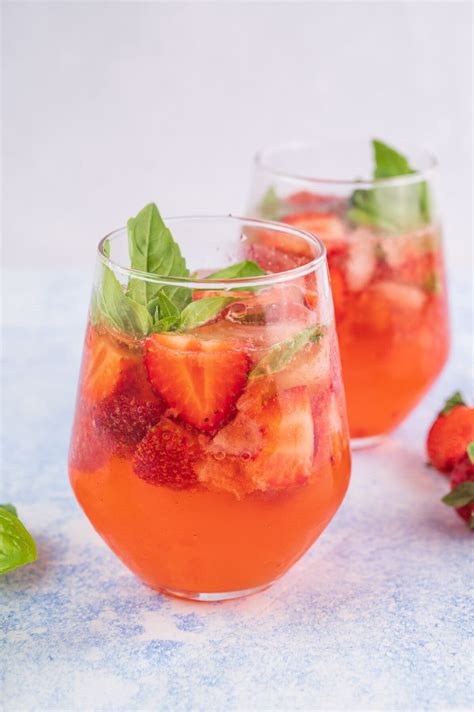 Strawberry Basil Cocktail Everyday Delicious