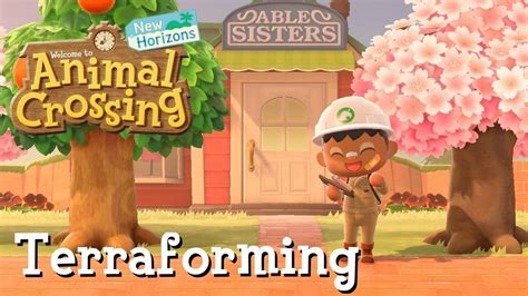 Terraforming in Animal Crossing New Horizons 