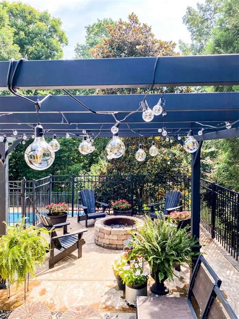 5 Easy Tips For Hanging Outdoor String Lights From A Pergola