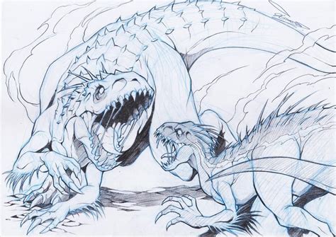 Indominus Rex Vs Indoraptor By ChaosArtstudio On DeviantArt Dinosaur