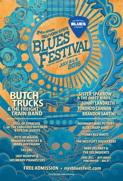 The bogalusa blues and heritage festival is proud to present the poster for its fifth anniversary celebration on sept. 2016 Festival Poster Revealed - NYS Blues Festival