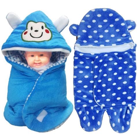 Brandonn Baby Blankets New Born Combo Pack Of Wrapper Cum Baby Sleeping