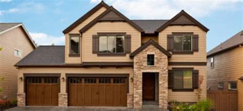 Green house with white fence from insbride. Stunning furniture || Marvellous Exterior House Paint Colors Brown Roof|| (49)