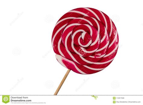 Sweet Lollipop Isolated On White Background Stock Photo - Image of ...