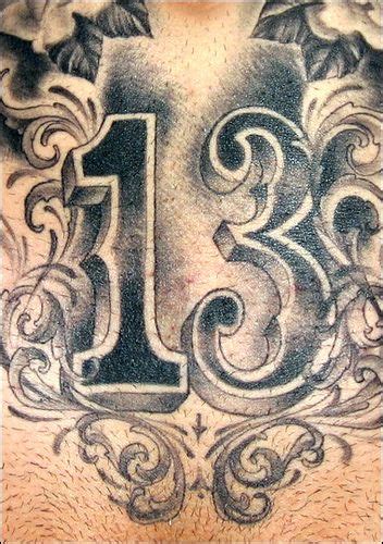 A tattoo on the back of your thigh, for example, might make sitting for those first few days a little tricky, while an underboob tattoo might interfere with your wearing a bra for a week. 20+ Thirteen Number Tattoos