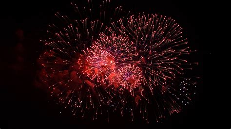 Download Wallpaper 2560x1440 Fireworks Sparks Red Celebration