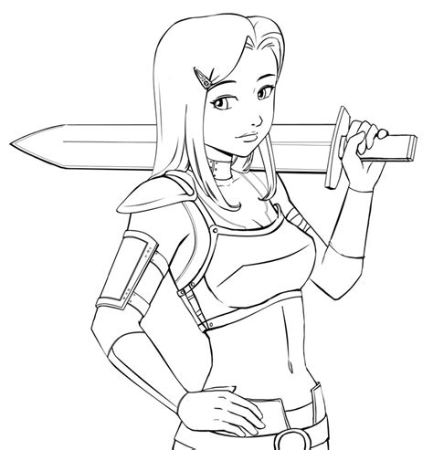 Female Warrior Drawing At Getdrawings Free Download