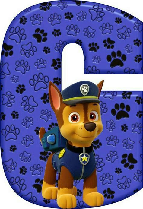 A Cartoon Dog With Paw Patrol On Its Chest Standing In Front Of The