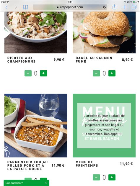 Känns inte superkul att beställa en rätt där det saknas saker. TEST Popchef et petit code promo - Rousseaux Les Bons Tuyaux