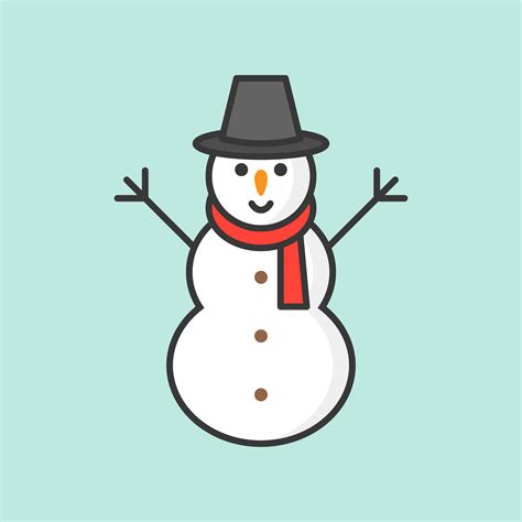 Snowman Filled Outline Icon For Christmas Theme 464207 Vector Art At