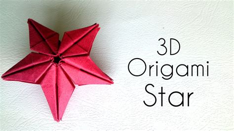 Origami 3d Star Origami Tutorial Youtube
