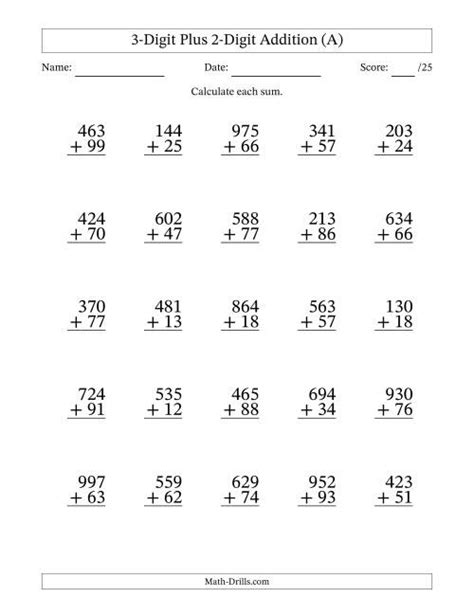 Children will solve several types of subtraction problems ranging from basic subtraction of single digit numbers from one to ten right up to subtraction word problems. 2 Digit Addition With Regrouping Pdf / Double Digit ...