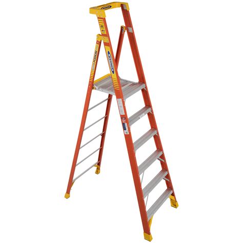 6 Foot Tall Platform Ladder Step Ladders At Lowes Com