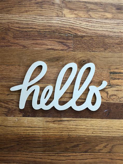 Hello Sign Hello Wood Sign Wood Signs Monograms Home Etsy