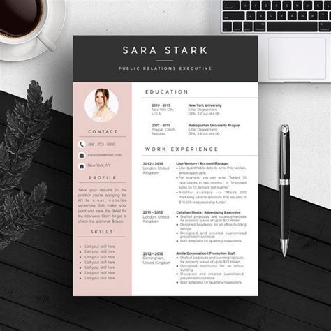 Find cv templates designed by hr professionals. Creative #Resume Template #CV Template Cover por ...