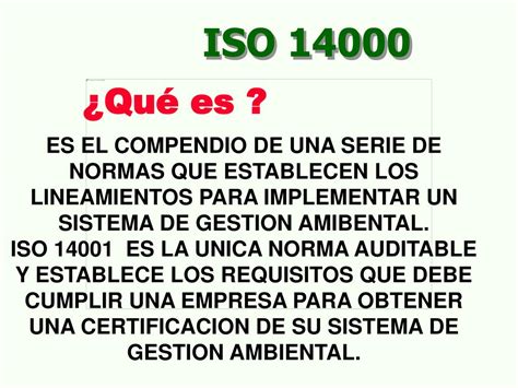 Iso 14000 Para Que Serve
