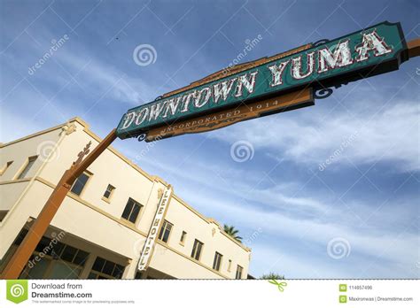 Usa Arizona Yuma And His Main Road Editorial Photo Image Of