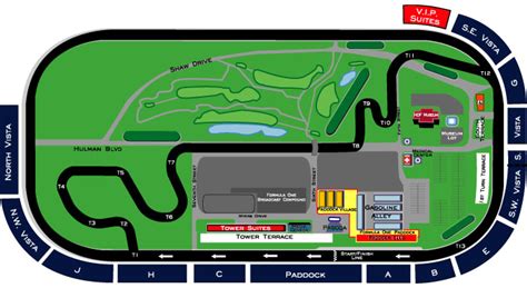 Maps Of The Indy Motor Speedway Grandstand Maps