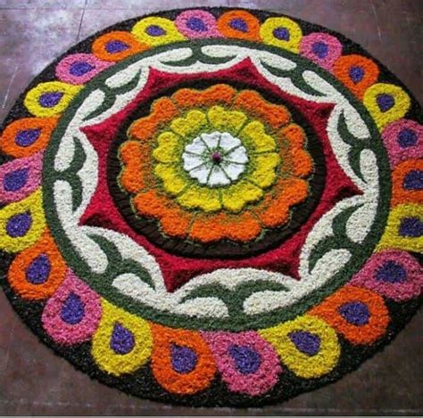 20 Flower Rangoli Designs For Festivals Weddings And Pooja Rooms