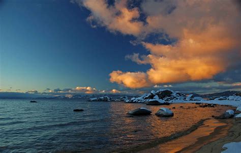 Alpine Dispatch Lake Tahoe Sunrise Speedboat Beach