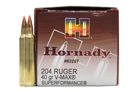 Hornady 204 Ruger 40 Gr V Max Superformance 50box