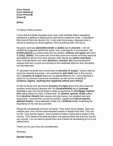 35 Immigration Hardship Letter Format Hamiltonplastering
